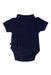 A Navy Short Sleeve Bodysuits from Jojo Maman Bébé in size 3-6M for boy. (Back View)