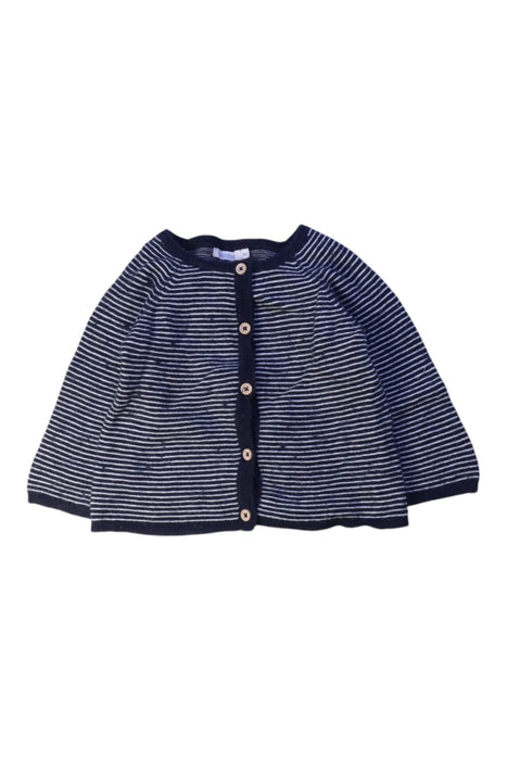 A Navy Cardigans from Bout'Chou in size 6-12M for boy. (Front View)