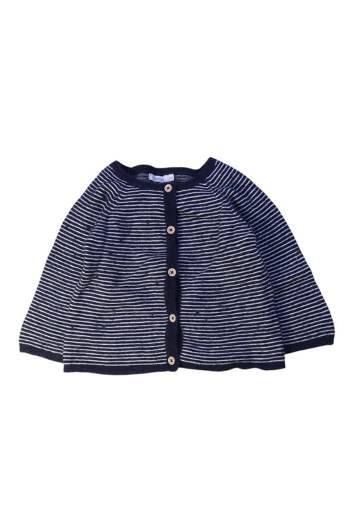 A Navy Cardigans from Bout'Chou in size 6-12M for boy. (Front View)