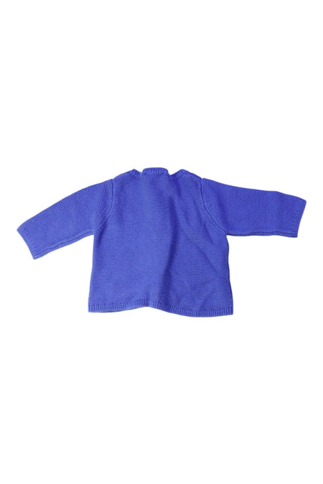 A Blue Cardigans from Jacadi in size 0-3M for boy. (Back View)