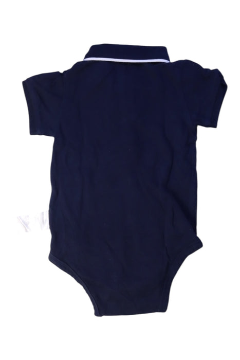 A Navy Short Sleeve Bodysuits from Jacadi in size 2T for boy. (Back View)