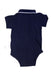 A Navy Short Sleeve Bodysuits from Jacadi in size 2T for boy. (Back View)