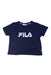 A Navy Short Sleeve T Shirts from Fila in size 6-12M for girl. (Front View)
