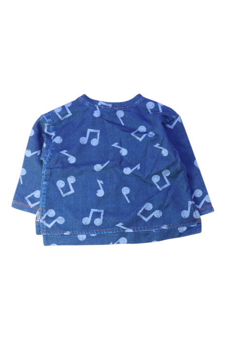 A Blue Long Sleeve Tops from The Bonnie Mob in size 12-18M for boy. (Back View)