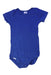 A Blue Short Sleeve Bodysuits from Petit Bateau in size 12-18M for boy. (Front View)