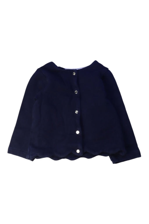 A Navy Cardigans from Jacadi in size 12-18M for girl. (Front View)