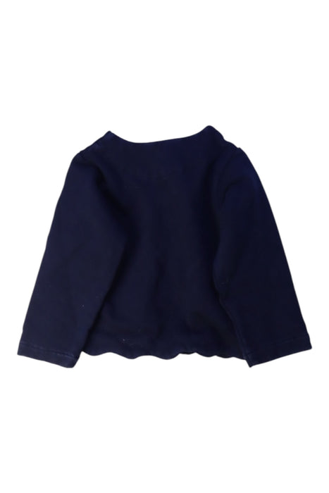 A Navy Cardigans from Jacadi in size 12-18M for girl. (Back View)