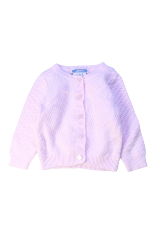 A Pink Cardigans from Jacadi in size 6-12M for girl. (Front View)