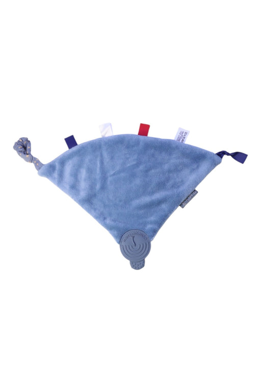 A Blue Safety Blankets from Cheeky Chompers in size O/S for neutral. (Front View)
