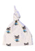 A White Winter Hats from Bebe de Pino in size 6-12M for neutral. (Back View)