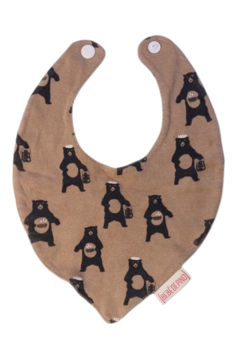 A Beige Bibs from Bebe de Pino in size O/S for neutral. (Front View)