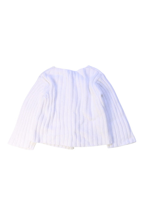 A White Cardigans from DPAM in size 3-6M for girl. (Back View)