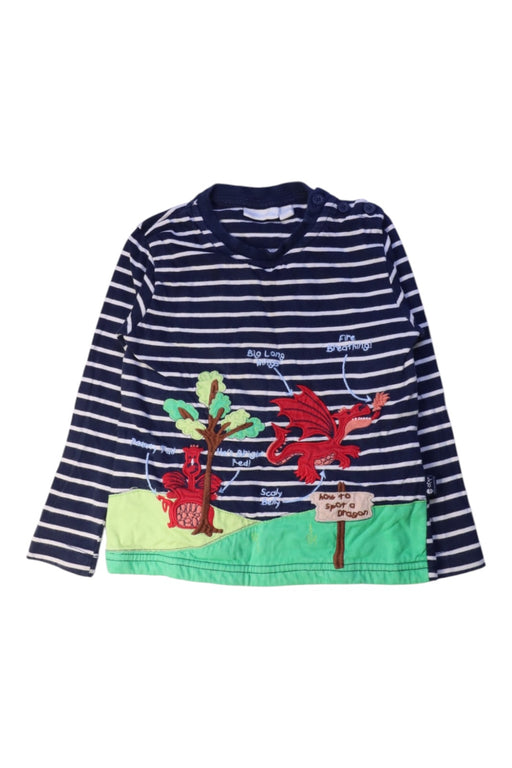 A Navy Long Sleeve Tops from Jojo Maman Bébé in size 18-24M for boy. (Front View)