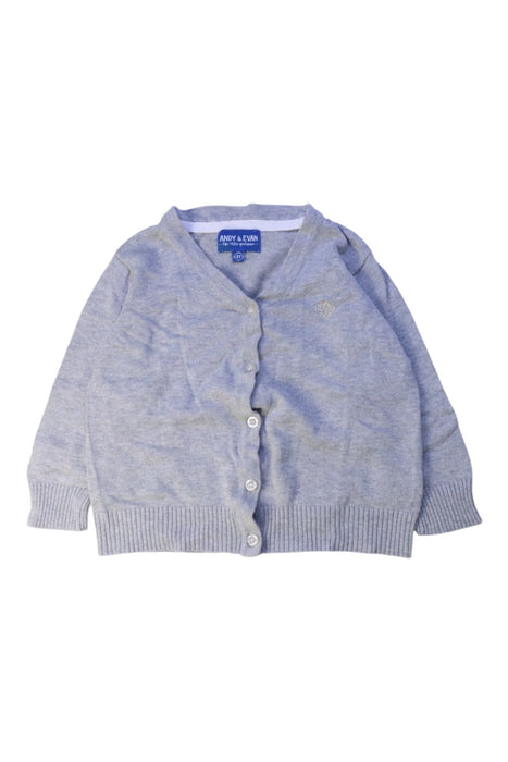 A Grey Cardigans from Andy & Evan in size 3T for boy. (Front View)