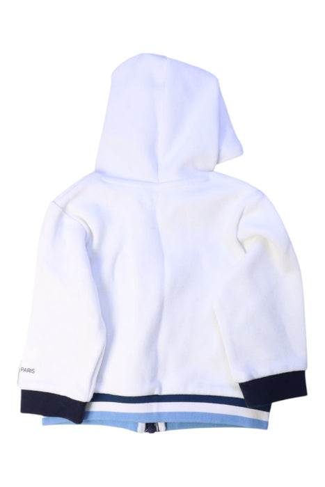 A White Zippered Sweatshirts from Jacadi in size 12-18M for neutral. (Back View)