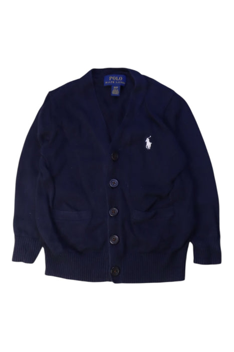 A Navy Cardigans from Polo Ralph Lauren in size 2T for boy. (Front View)