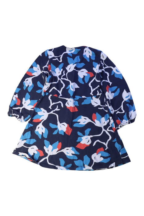 A Navy Long Sleeve Dresses from Marimekko in size 2T for girl. (Back View)