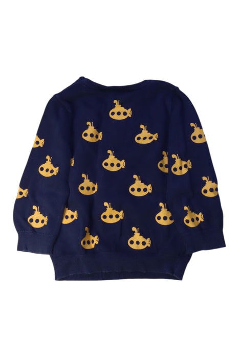 A Navy Crewneck Sweatshirts from Seed in size 18-24M for boy. (Back View)