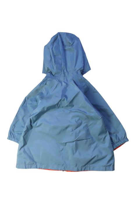 A Blue Rain Jackets from Petit Bateau in size 6-12M for boy. (Back View)