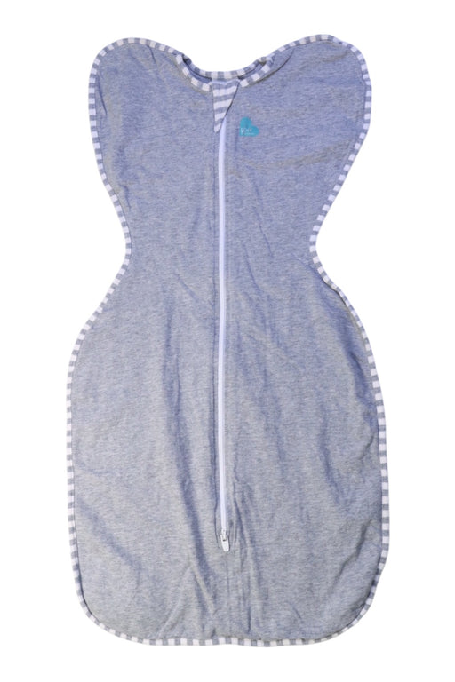 A Grey Swaddles from Love To Dream in size 3-6M for neutral. (Front View)