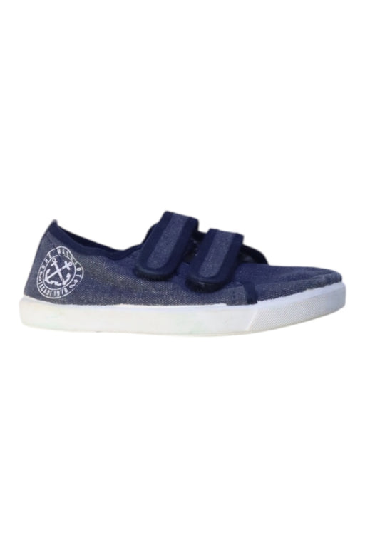 A Navy Sneakers from Jacadi in size 3T for boy. (Front View)