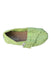 A Green Slip Ons from Toms in size 18-24M for girl. (Front View)