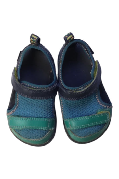 A Blue Sandals from Teva in size 12-18M for boy. (Back View)