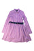 A Pink Long Sleeve Dresses from Polo Ralph Lauren in size 10Y for girl. (Front View)