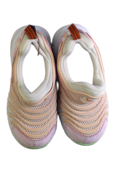 A Pink Sneakers from Nike in size 5T for girl. (Back View)