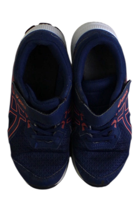 A Blue Sneakers from ASICS in size 6T for neutral. (Back View)