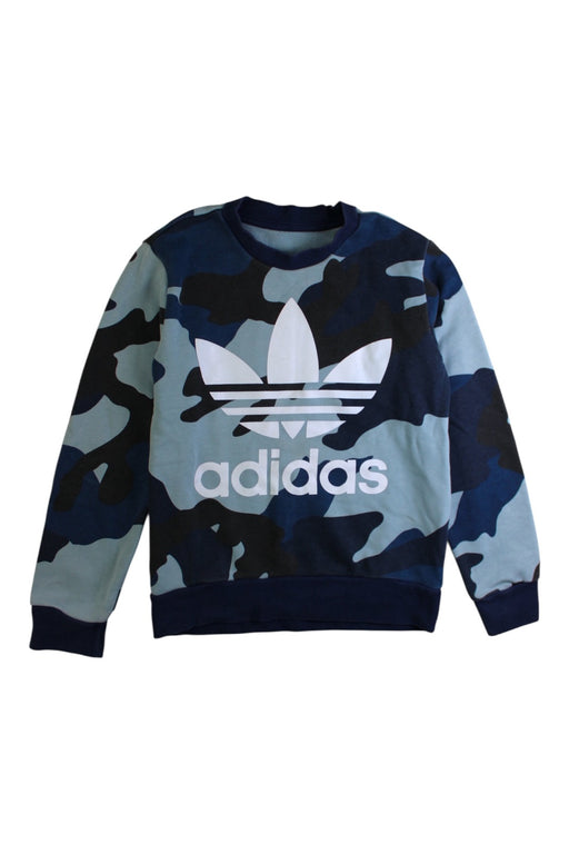 A Multicolour Crewneck Sweatshirts from Adidas in size 7Y for boy. (Front View)