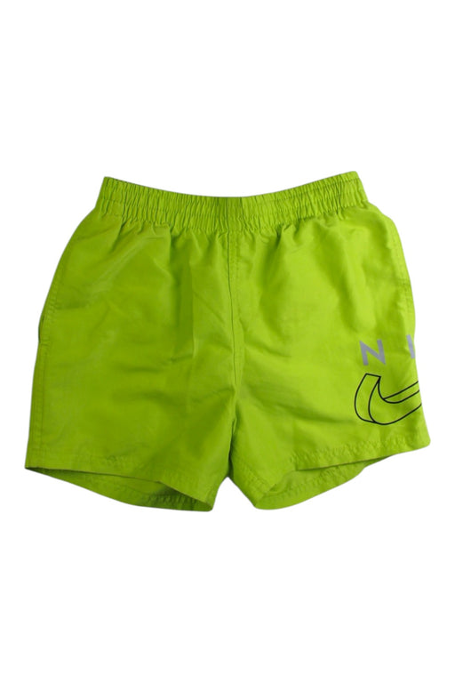 A Green Shorts from Nike in size 7Y for boy. (Front View)