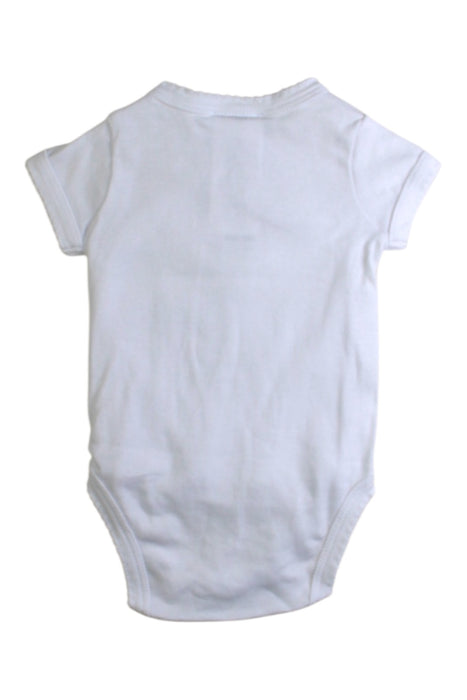 A White Short Sleeve Bodysuits from Jacadi in size 0-3M for boy. (Back View)
