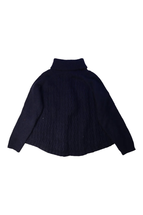 A Navy Cardigans from Cyrillus in size 10Y for girl. (Back View)