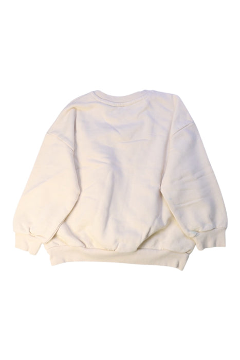 A White Crewneck Sweatshirts from Mini Rodini in size 4T for girl. (Back View)