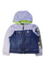 A Blue Lightweight Jackets from Roberto Cavalli in size 4T for boy. (Front View)