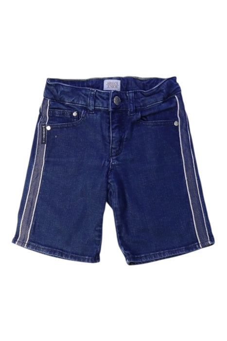 A Navy Shorts from Armani in size 4T for boy. (Front View)
