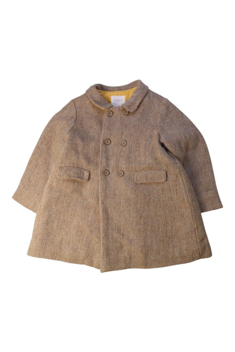 A Beige Coats from Nanos in size 3T for girl. (Front View)