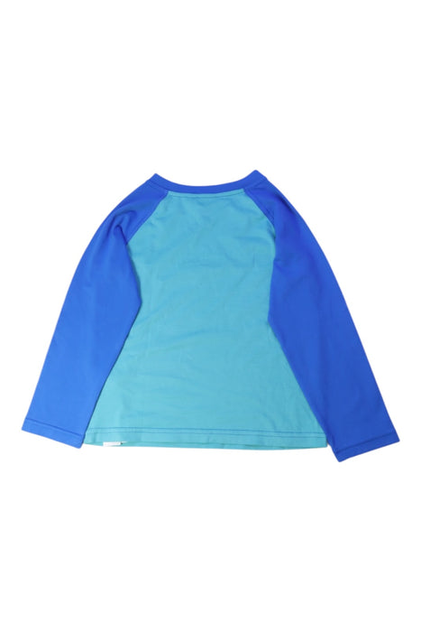 A Blue Rash Guards from Patagonia in size 4T for boy. (Back View)