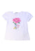 A White Short Sleeve Tops from Monnalisa in size 4T for girl. (Front View)