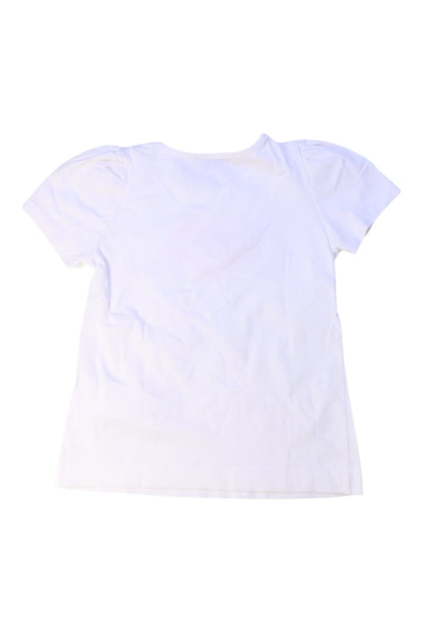 A White Short Sleeve Tops from Monnalisa in size 4T for girl. (Back View)