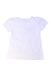A White Short Sleeve Tops from Monnalisa in size 4T for girl. (Back View)