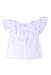 A White Short Sleeve T Shirts from Monnalisa in size 4T for girl. (Back View)