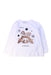 A White Long Sleeve Tops from Monnalisa in size 4T for girl. (Front View)