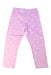 A Pink Leggings from Monnalisa in size 4T for girl. (Front View)
