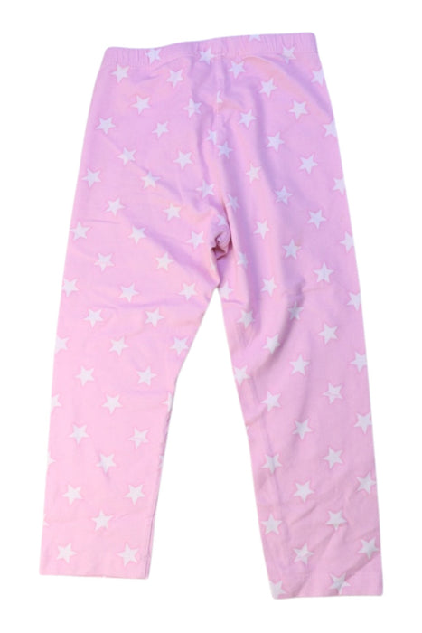 A Pink Leggings from Monnalisa in size 4T for girl. (Back View)