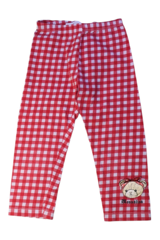 A Red Leggings from Monnalisa in size 5T for girl. (Front View)