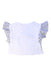 A White Short Sleeve Tops from Monnalisa in size 4T for girl. (Back View)