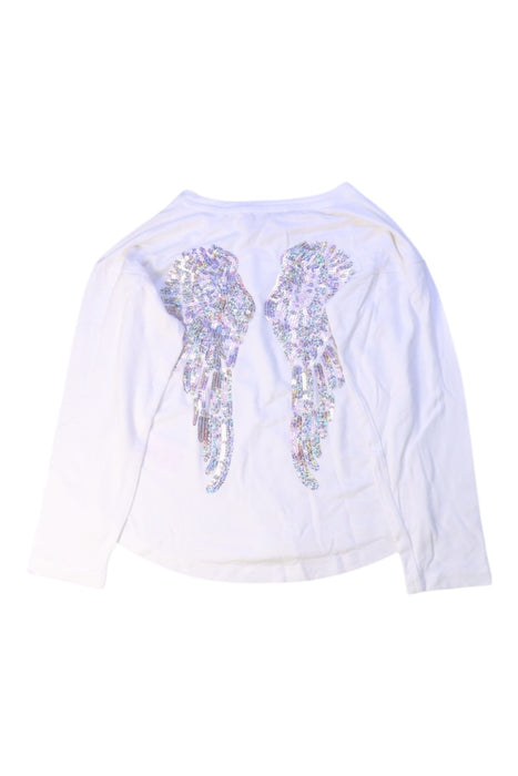 A White Long Sleeve Tops from Angel's Face in size 3T for girl. (Back View)