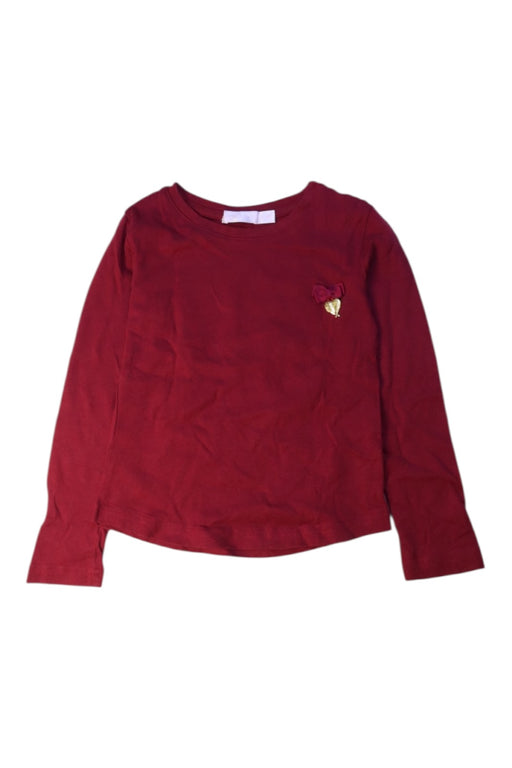 A Burgundy Long Sleeve Tops from Angel's Face in size 3T for girl. (Front View)